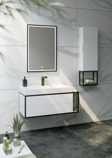 Пенал подвесной Clarberg Logic LOG0435 35x120см  белый