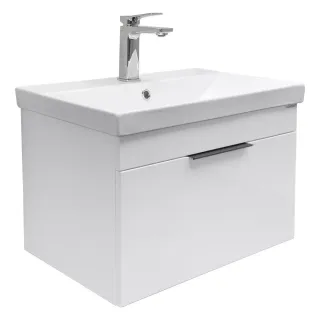 Тумба с раковиной Comforty Кама 00-00018655 60 см белый глянец