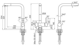 Смеситель для кухни Paulmark Skalen Sk213020-302 песок