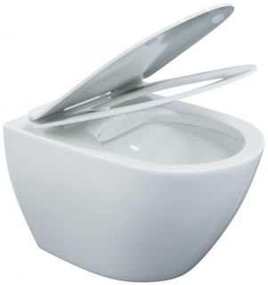 Подвесной унитаз Berges Puma Rimless белый 082131 сиденье дюропласт Toma Slim SO микролифт быстросъёмное