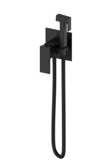 Гигиенический душ со смесителем Wonzon & Woghand Cube WW-88829016-MB чёрный матовый