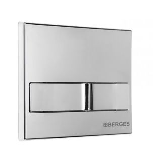 Комплект Berges 4в1 043242: инсталляция NOVUM 525 кнопка L3 хром глянец унитаз FLOE S Rimless сидение дюропласт Floe S Slim SO