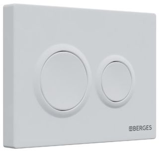 Кнопка смыва Berges Novum 040064 Soft Touch белый