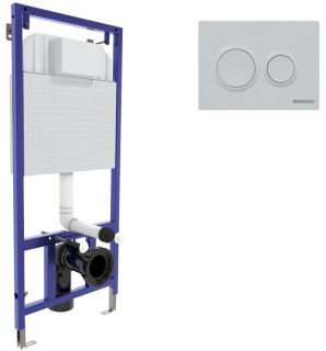 Инсталляция для унитаза Berges Novum 040261 с белой кнопкой O1