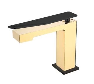 Смеситель для раковины Boheme Q 141-GB.2 золото/чёрный