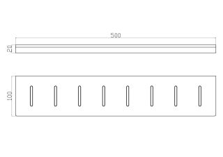 Полка для ванной Wonzon & Woghand Eclipse WW-9127-LG золото глянцевое