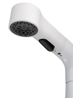 Смеситель для раковины Wonzon & Woghand WW-121B108-MW с выдвижным изливом белый матовый