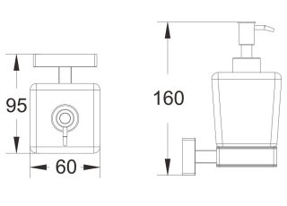 Дозатор жидкого мыла Shevanik SG5644C белый