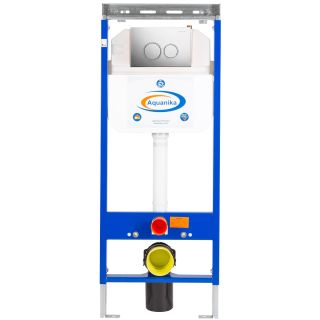 Инсталляция для подвесного унитаза Aquanika Basic ComboFix 10.702.45B.02.19 с клавишей смыва хром