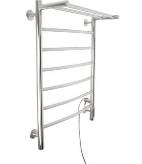 Полотенцесушитель электрический Domoterm Калипсо П7 500750 с полкой quick touch хром