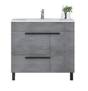 Напольная тумба с раковиной Parly Spa Gill60 цементно-серый