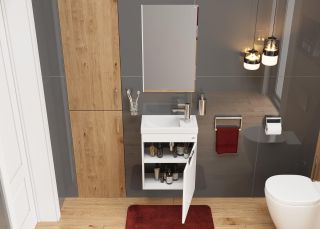 Подвесная тумба под раковину Onika Комо 104507 45см белый