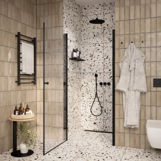 Душевая дверь Parly DE70B 70см чёрный