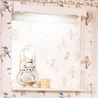 Зеркало с подсветкой Бриклаер Кантри 4627125413605 65 см бежевый дуб прованс