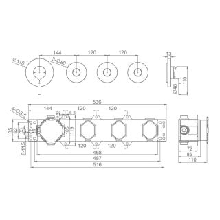Смеситель для душа Raglo R20.273.09 графит