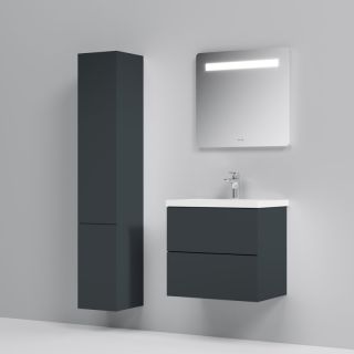 Am.pm Gem M90FHX06022GM  тумба под раковину 60 см графит матовый