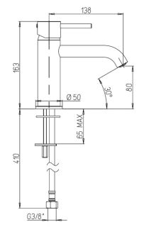 Смеситель для раковины Paini Cox 78CR205O хром