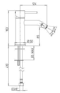 Смеситель для биде Paini Cox 78CR304O хром