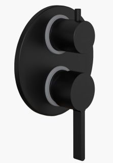 Встраиваемый смеситель для ванны Paini Brera 74PZ6911 чёрный матовый