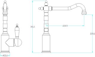 Смеситель для кухни Boheme Tradizionale Chromo хром 103