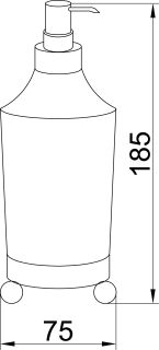 Дозатор Boheme Hermitage хром 10389