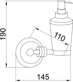 Дозатор Boheme Hermitage золото 10367
