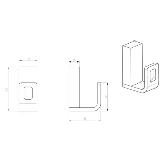 Крючок Boheme Q 10946-SGM оружейная сталь
