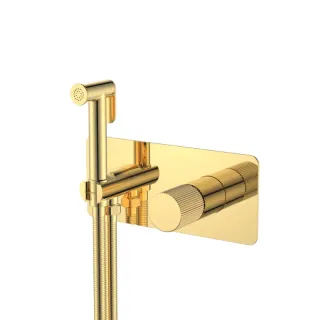 Гигиенический душ со смесителем Boheme Stick Linea 127-GG.3 золото