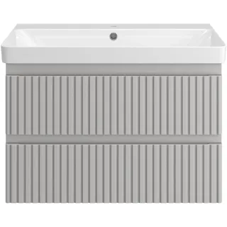 Подвесная тумба под раковину Brevita Victory 75 VIC-07080-0302Я серый