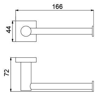 Держатель для туалетной бумаги Timo Selene чёрный 12035/03