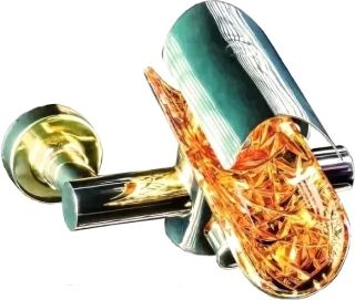 Смеситель для ванны Boheme Hypnose золото 233-G