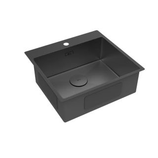 Кухонная мойка Lemark Janga 540 9932112 чёрный матовый