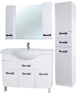 Пенал Bellezza Абрис 40см правый белый 00000006123