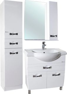 Тумба под раковину Bellezza Абрис 65см белый 00000006112