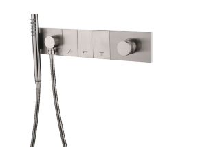 Встраиваемый смеситель для душа Boheme Zodiac 132-SYS-NB брашированный никель