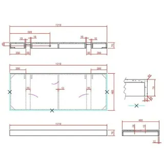 Столешница Armadi Art Flat 869-120-CLCT 120 см calacatta