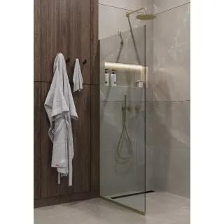 Душевая перегородка Timo T13 90 см золото