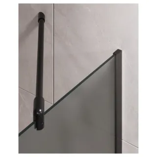 Шторка на ванну Timo T19 80 см чёрный