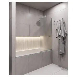 Шторка на ванну Timo T22 90 см хром