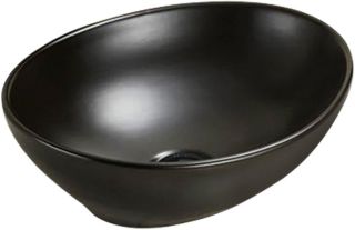 Раковина накладная SantiLine SL-1016MB 41см чёрный матовый