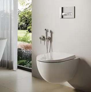 Подвесной унитаз Kludi Resa D 24WCSET43 безободковый белый