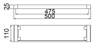 Полка Timo Selene золото матовое 17072/17