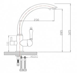 Смеситель для кухни ZORG Zorg Sanitary ZR 314 YF-50
