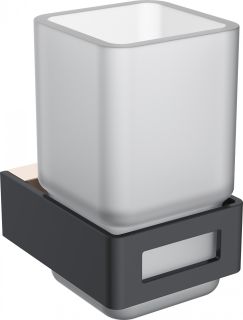 Стакан Boheme Q чёрный/золото 10944-G-B