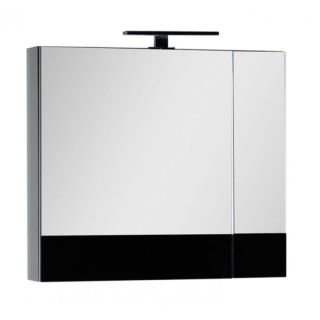 Зеркальный шкаф Aquanet Верона 175385 75 см чёрный