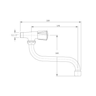 Кран для раковины RUSH Pioneer (PI7950-28)