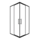 Душевой уголок Timo T40 90x90 см чёрный