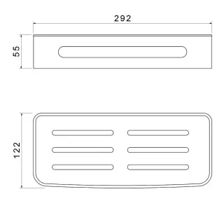 Полка Timo Luiro 18578/17 чёрный/золото матовое
