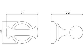 Крючок Aquatek Классик AQ4502MB черный