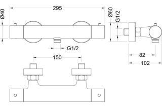 Смеситель для душа Aquatek Европа AQ1363CR хром